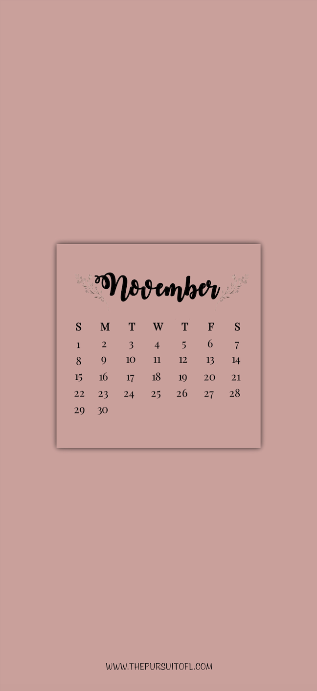 Free November iPhone Wallpapers - The Pursuit of L