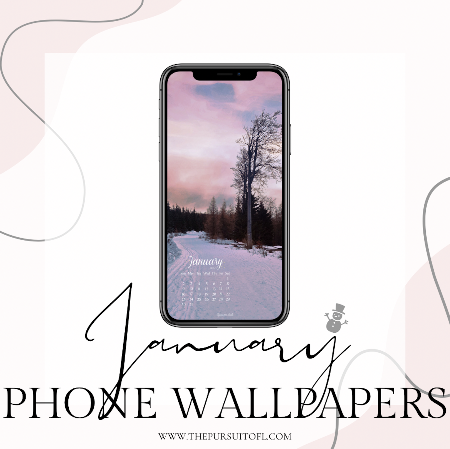 Free January Phone Wallpapers