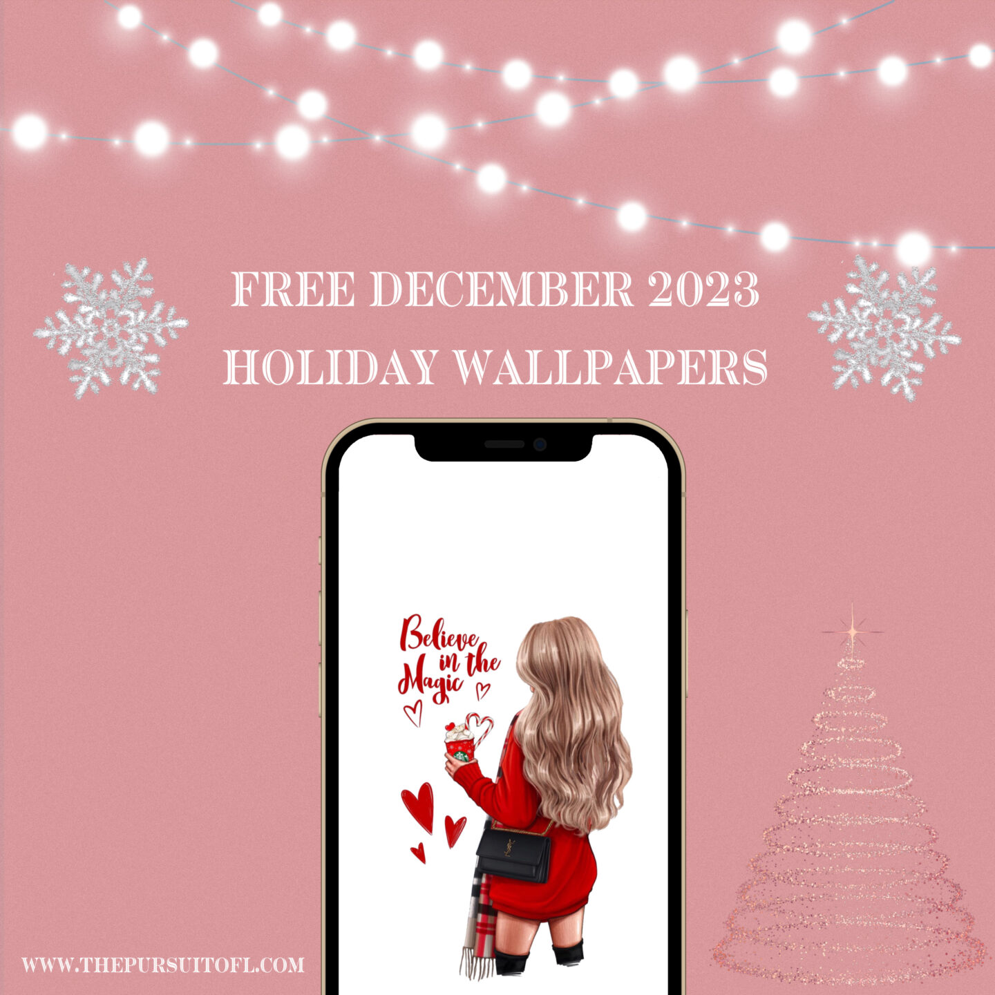Free December 2023 Holiday Wallpapers, The Pursuit of L