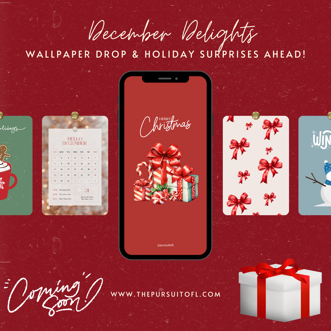 December Delights: Wallpaper Drop & Holiday Surprises Ahead; The Pursuit of L; December 2024 Wallpapers