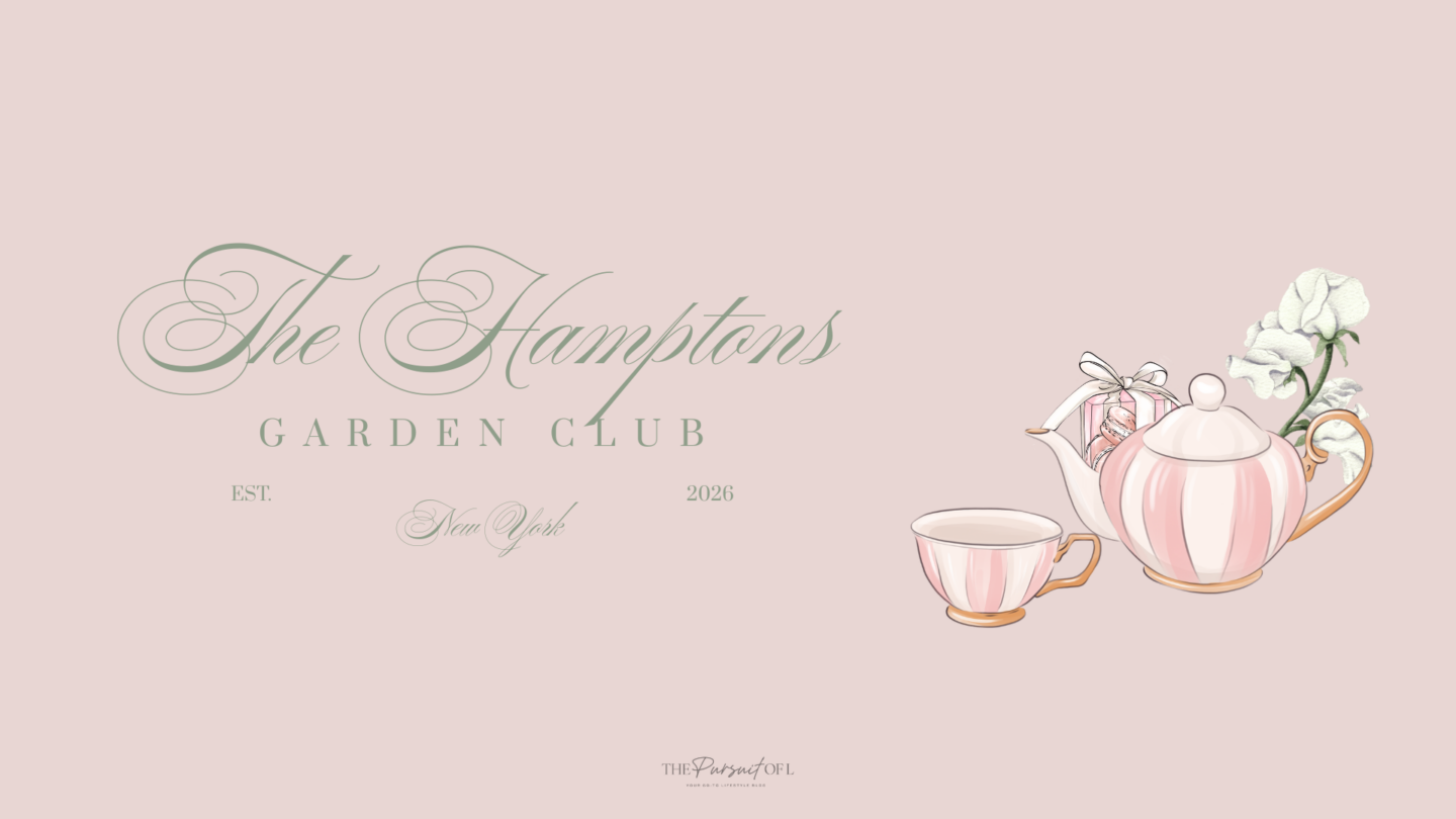 Soft blush desktop wallpaper featuring a delicate tea set with floral accents and minimal Hamptons-inspired text, creating a cozy and romantic spring background.